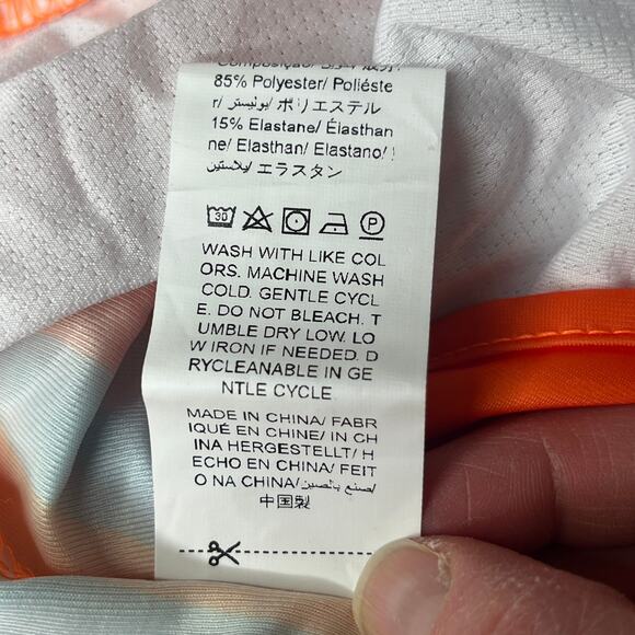 Soly Hux Tankini Ruffle Geometric Neon Swimsuit New Large - Picture 12 of 13